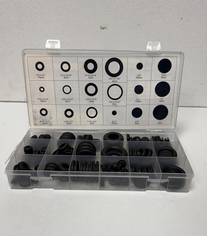 Used Duratool D01889 Grommet Assortment, 125PCS GHC-30