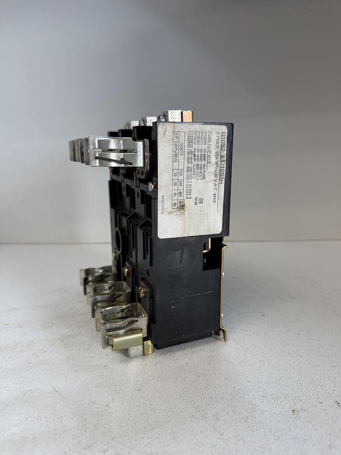 Used Telemecanique D10S2 Disconnect Switch 60A 600VAC GHA-185