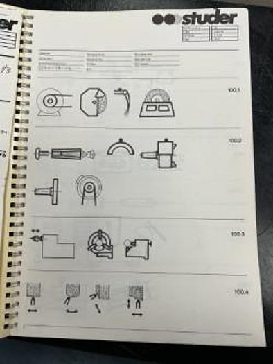 Used Studer S30/S40/S45 Accessory Manual Edition 01.84 - GHA-137