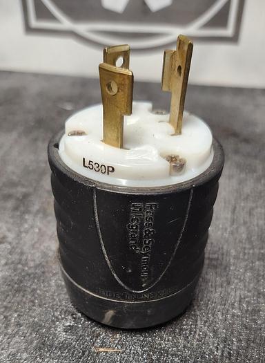 Used Pass & Seymour NEMA L530P 30A 125V, Twist & Turn Locking Plug - GHA-125