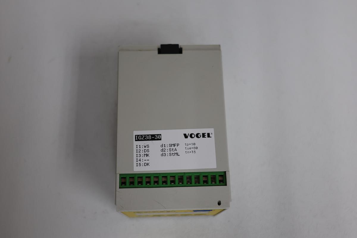 Used Vogel IGZ38-30-S1 PLC Module/Rack GHC-34