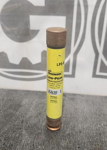 Used Bussman Low-Peak LPS-RK-20SP 600VAC/300VDC type D LOT of 6 - GHGC-D9