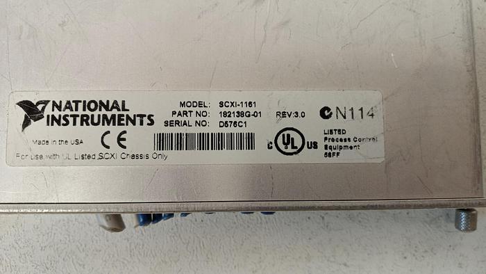 Used National Instruments NI SCXI-1161 8-Channel Power Relay Switching Module Unit GH103