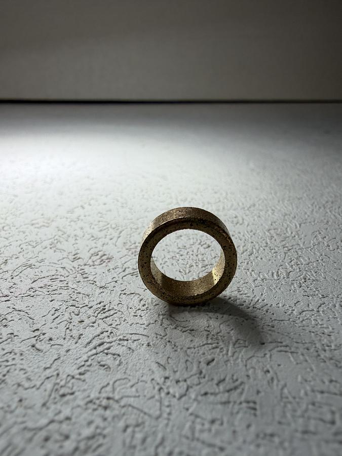 Used Oil- Embedded Bronze Sleeve Bearing for 3/8" Shaft Diameter for 1/2" housing ID, 2/16" Long 