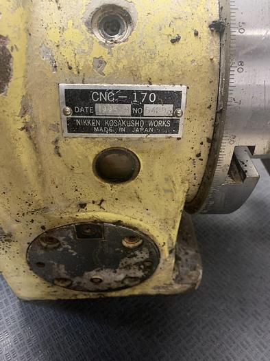 Used Nikken CNC-170 Rotary Table With Tailstock GHA-6