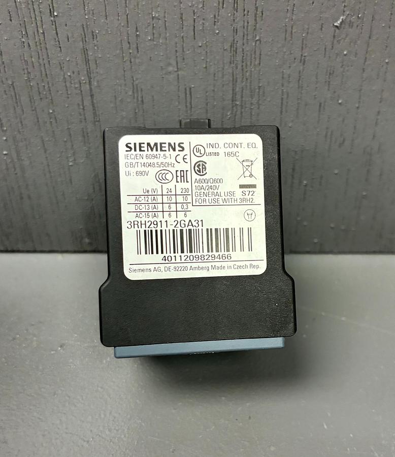 Used Siemens 3RH1911‑2GA31 | Auxiliary Switch Block GHC-35
