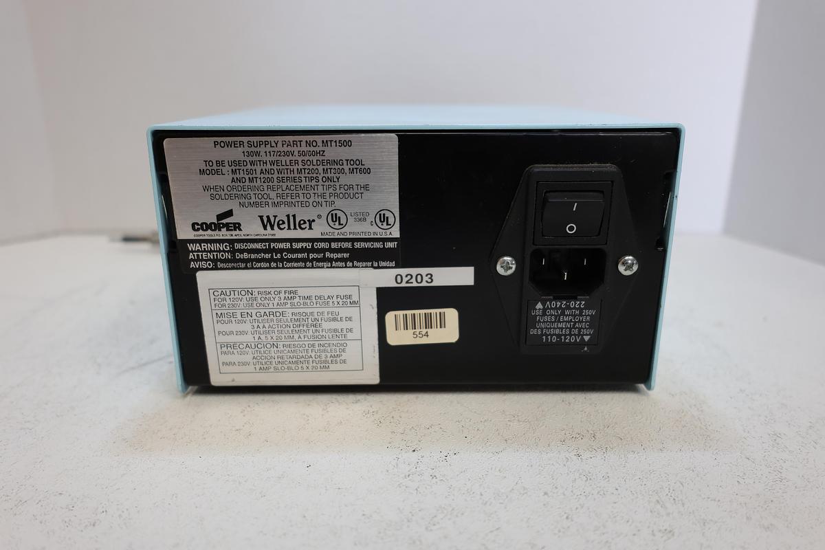 Used Weller MT1500 MicroTouch Plus Soldering Station w/ I-040 Iron Tested