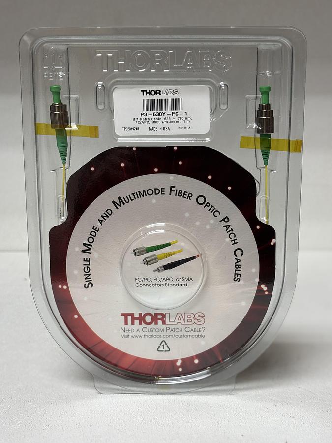 Used Thor Labs P3-630Y-FC-1 Fiber Optic Cable GHC-30