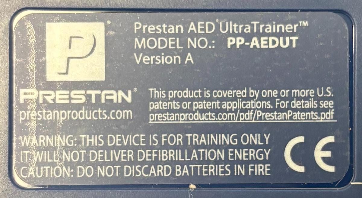 Used Prestian AED UltraTrainer -4 Pack- PP-AEDUT GHC-24