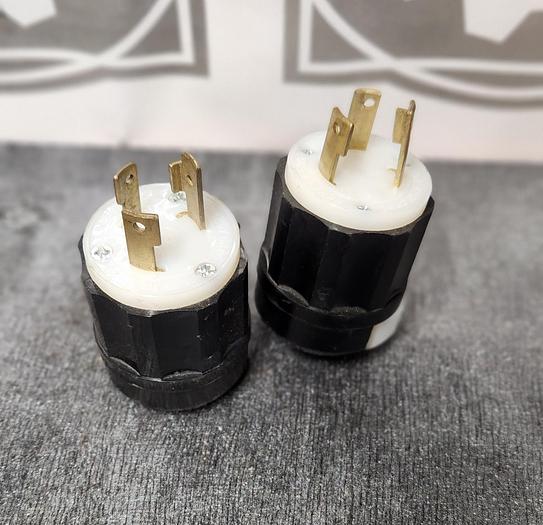 Used Leviton 2611 L5-30P Locking Plug, 30 A, 125 V (Lot of 2) - GHA-25