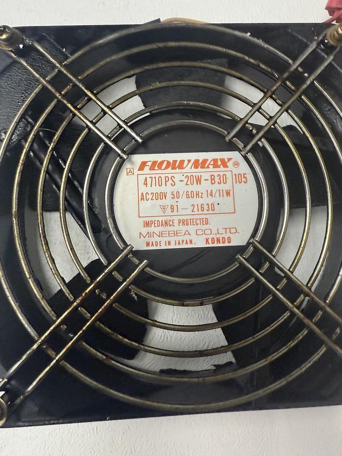 Used (3) Flowmax 4710 PS-20W-B30 Fans AC200V 50/60Hz 14/11W GHC-26