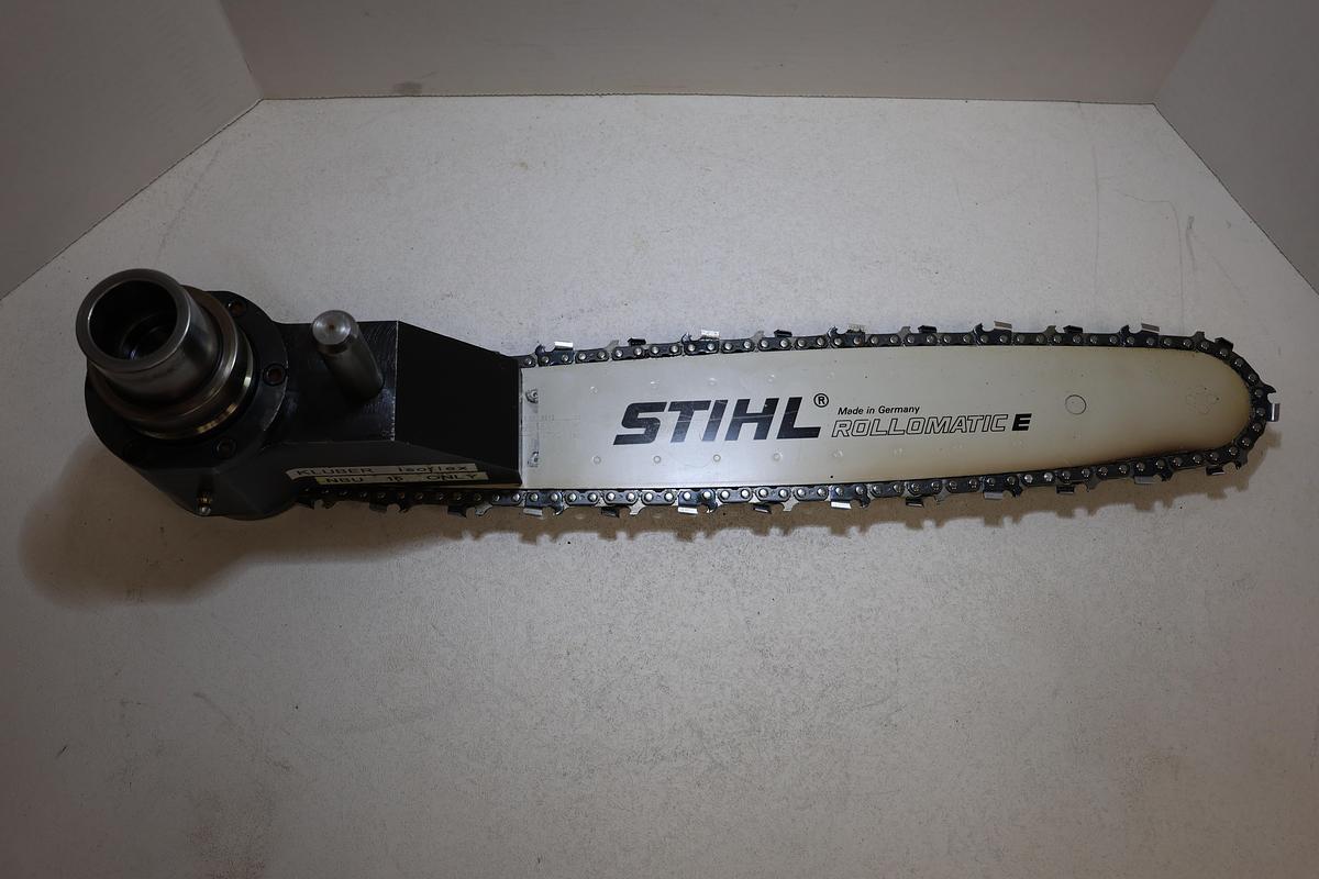 Used UNITEAM 19" Stihl Rollomatic E Chainsaw Bar Attachment Sharp Chain Used