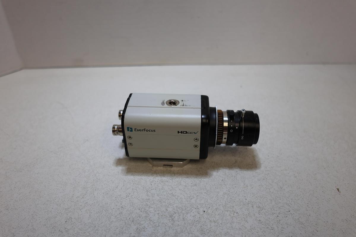Used EverFocus EQH5102 HD CCTV Box Camera Sony 3.5mm F1.4 Lens 2.1MP 1080p