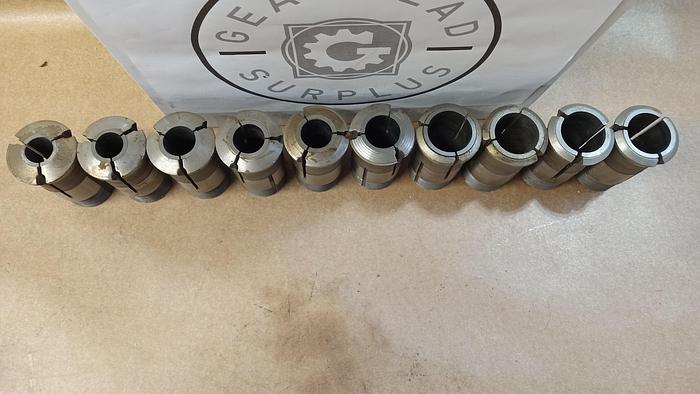 Used Lot of 10 S&M TD32 Collets GH504