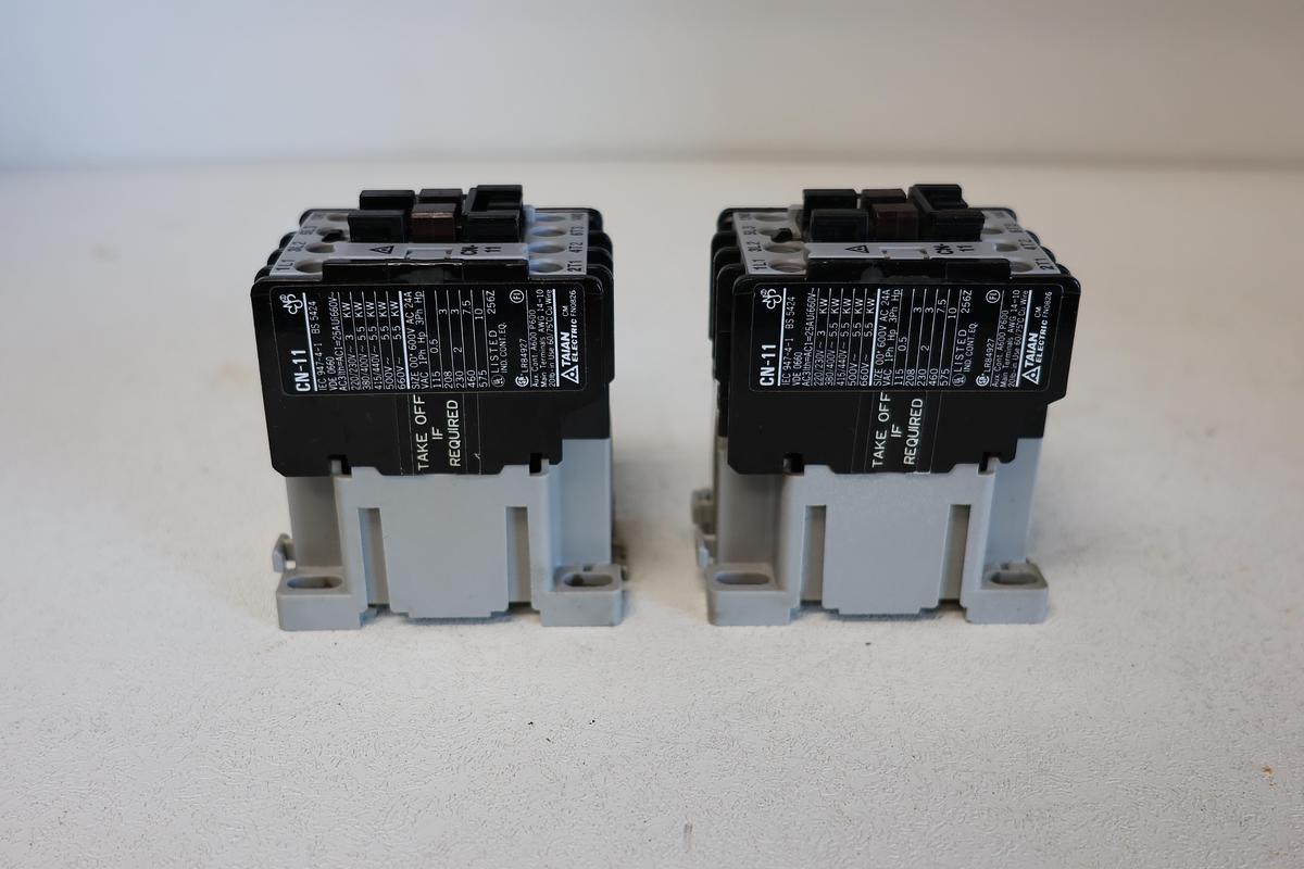 Used (Lot of 2) TAIAN CN-11 Magnetic Contactor – 600V Model: CM FN0826 GHA-161