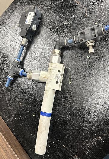 Used Schmalz SBP 28 G3 SDA Vacuum Generator w/VS-V-EM-ST Vacuum Switch - GHB-63