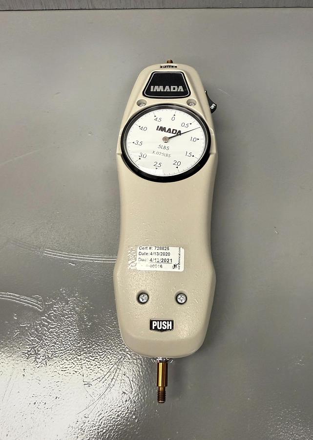 Used Imada 5 lbs Push/Pull Mechanical Force Gauge – Precision Measurement Tool GHC-40