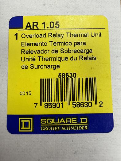 SQUARE D AR 1.05 OVERLOAD RELAY THERMAL UNIT GHA-153