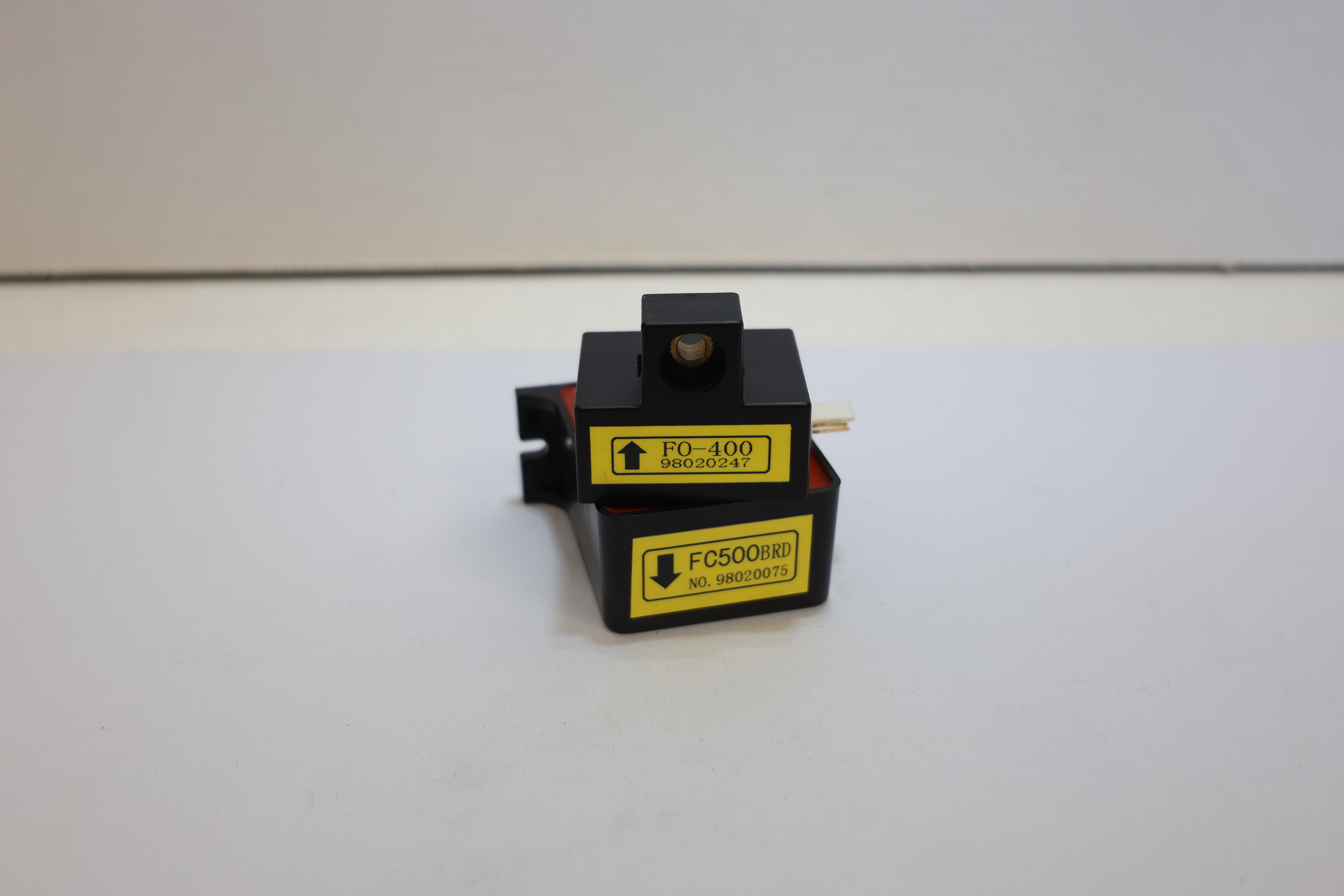 Used FC500BRD & FO-400 Optical Photoelectric Sensor Set Receiver/Emitter Pair