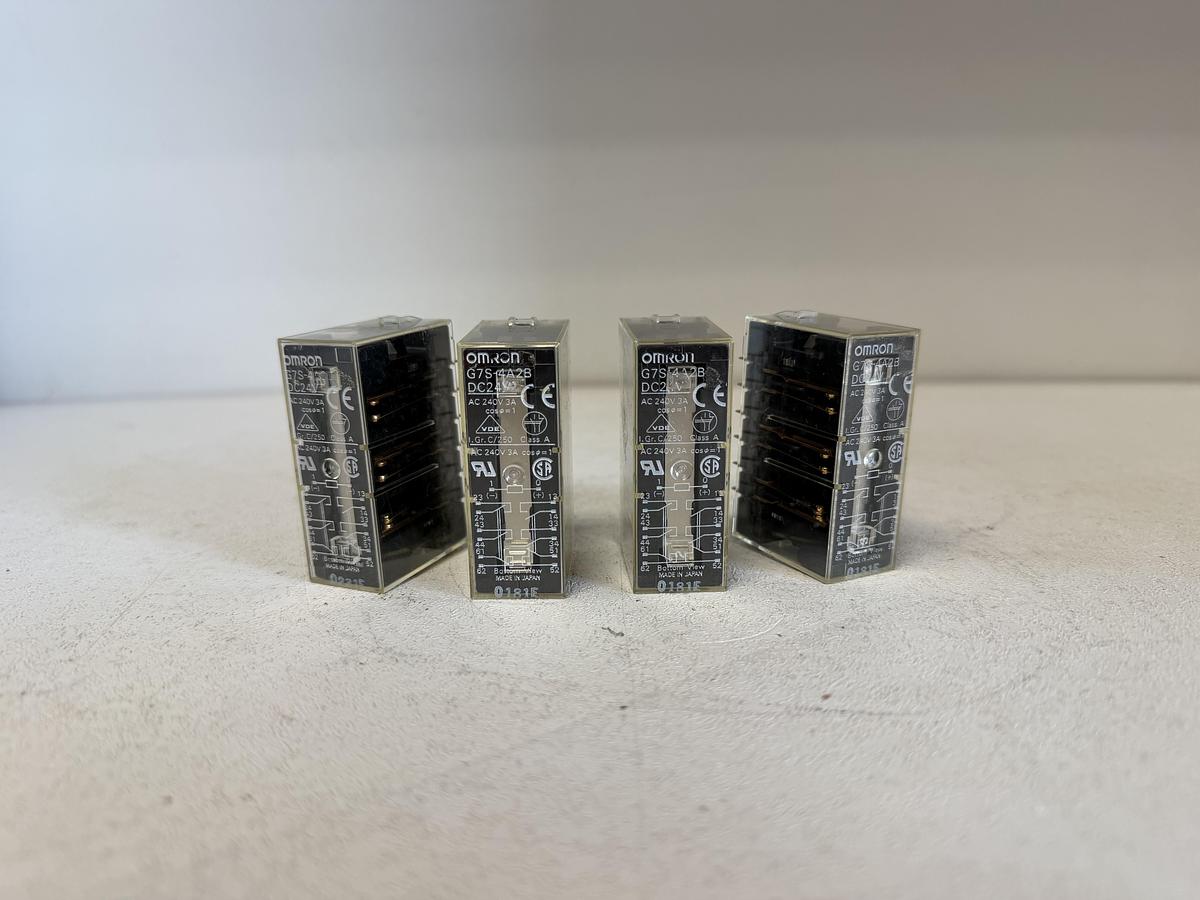 Used (Lot of 4) Omron G7S-4A2B Safety Relay GHA-181