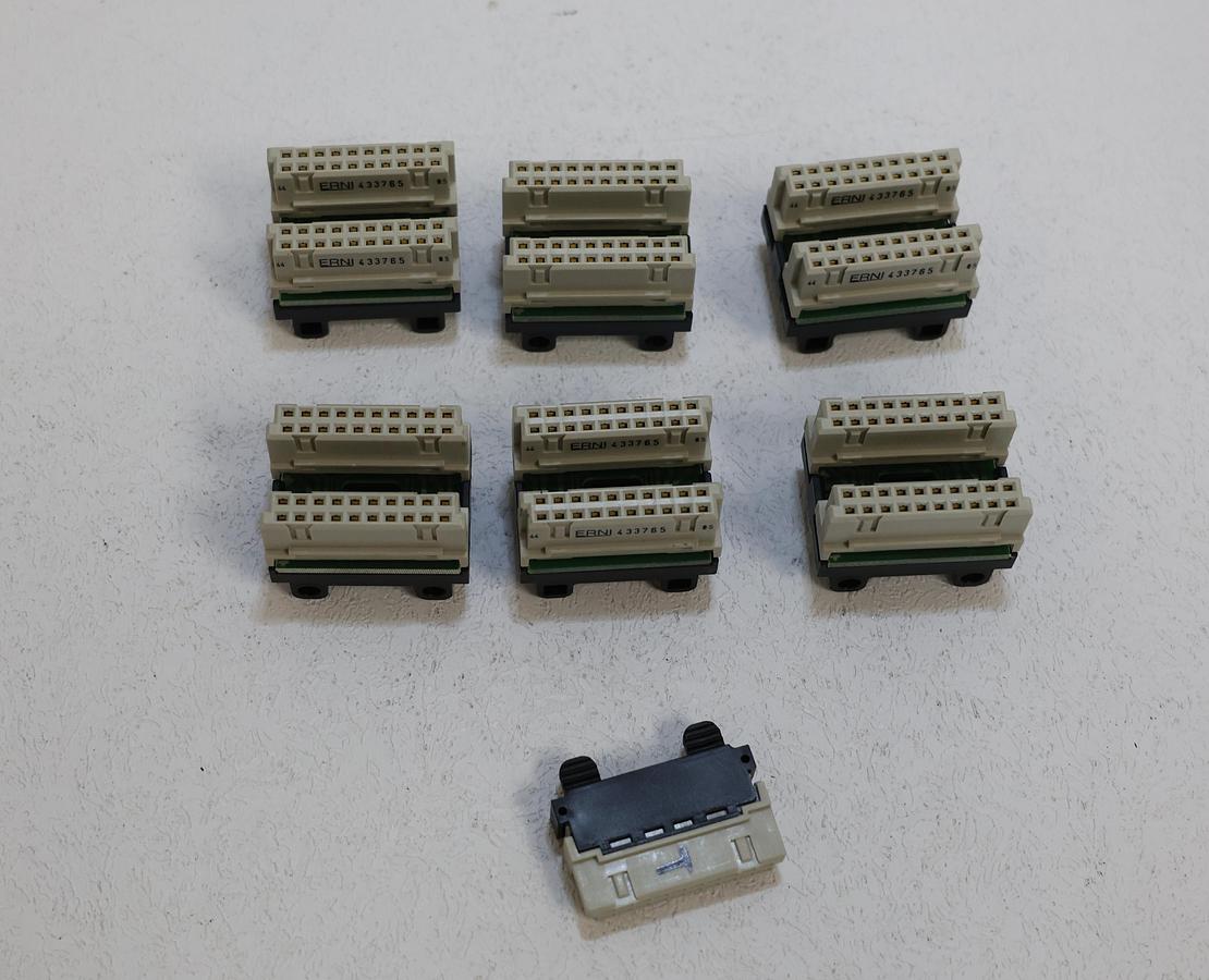 Used PILZ ERNI 433765 Safety Relay Connector Module PN 95425 Bus Connector Lot of 6