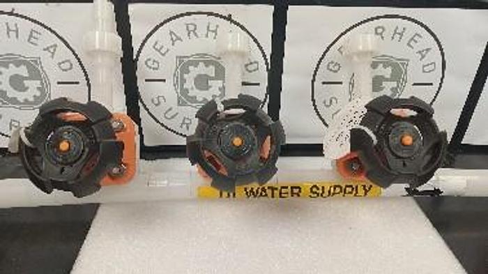 Used Georg Fischer manual 3-way diaphragm valve - 3 system set-up