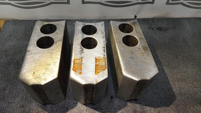 Used ALUMINUM SERRATED SOFT JAWS (set of 3)- GHA-30