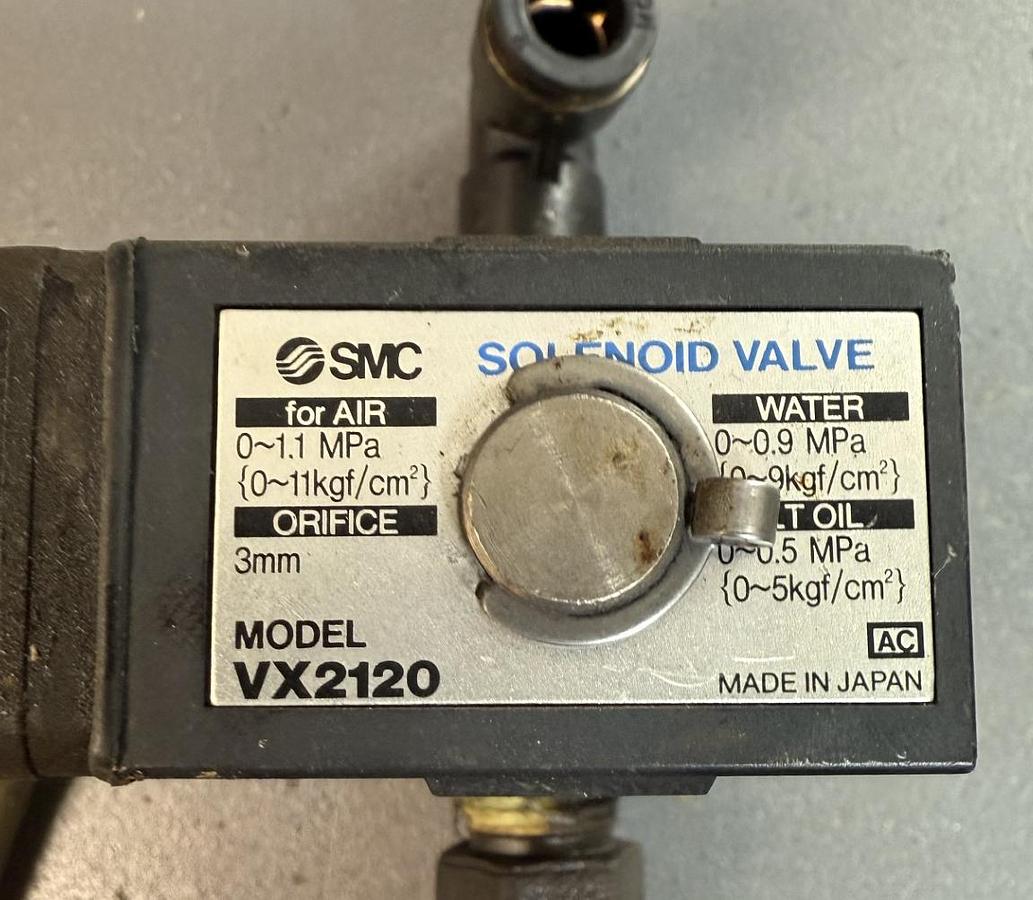 Used SMC, VX2120, Pneumatic Solenoid Valve GHB-40