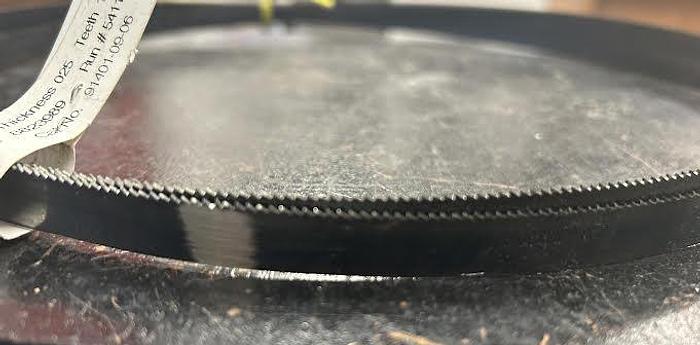 Used Starrett 91401-09-06 Bandsaw Blade 9'6", .025 Thick, 14 TPI - GHB-62