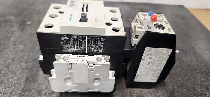 Used SIEMENS 3TF44 Starter W/3UA55 00-2D RELAY - GHB-68-A2