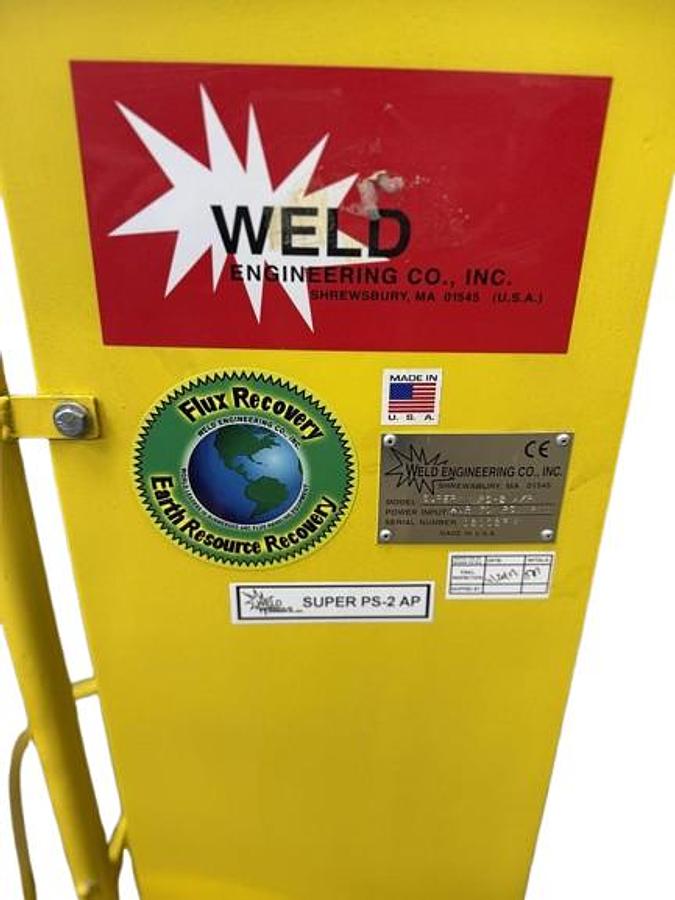 Used Weld Engineering Portable Flux Recovery PS-2 A/P 