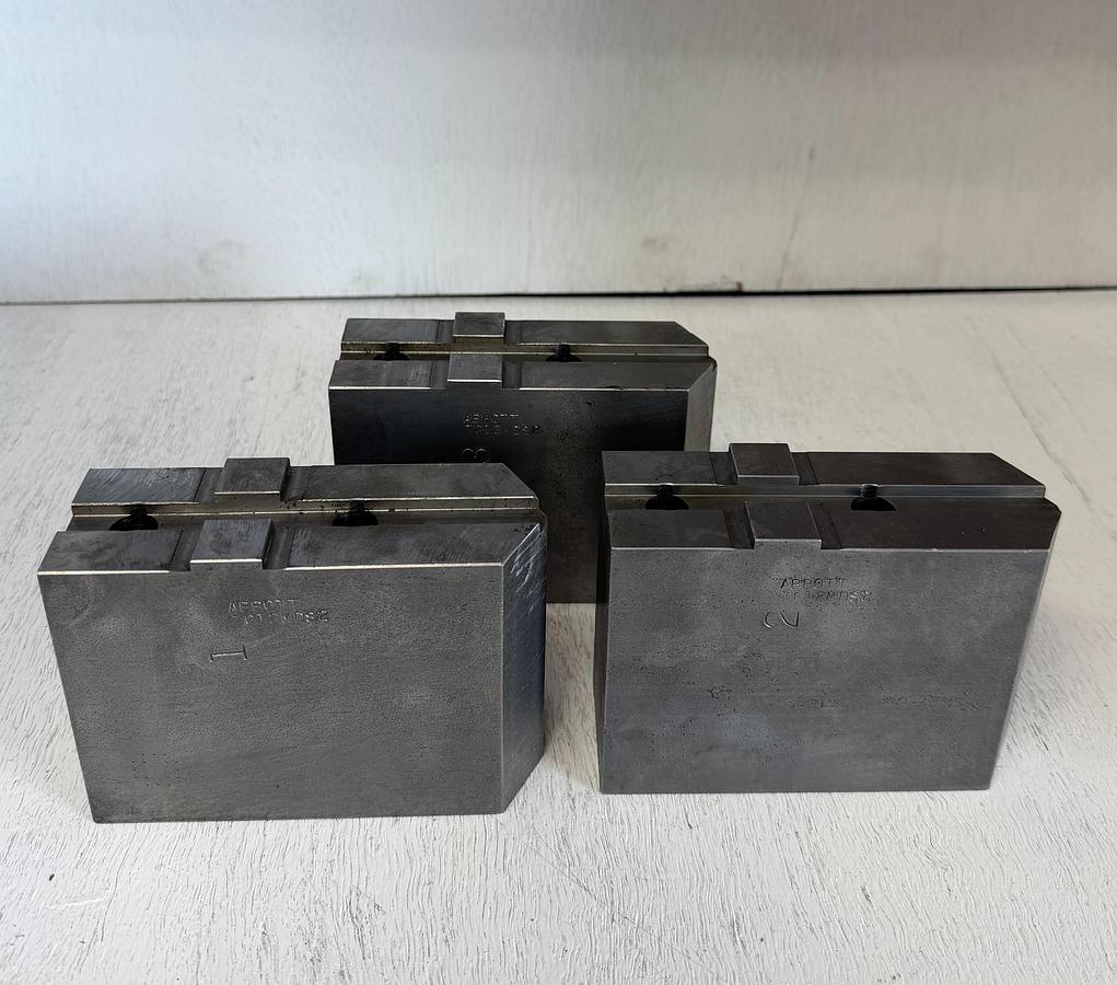 Used ABBOTT TG12MDS2 12" Lathe Jaws – 3 Jaw Set – Tongue & Groove GHA-166