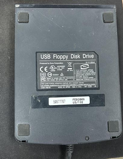 Used USB External Floppy Disk Drive Portable 3.5" USB Interface Plug and Play - GHA-42