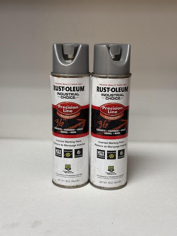 Used (Lot of 3) Rust-Oleum 239007 Silver Precision Marking Paint GHA-SS3