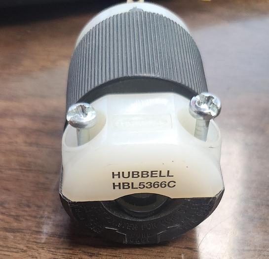 HUBBELL HBL5366C INSULGRIP PLUG 20A 125V NEMA 5-20P NEW - no boxes - GHGC-D18