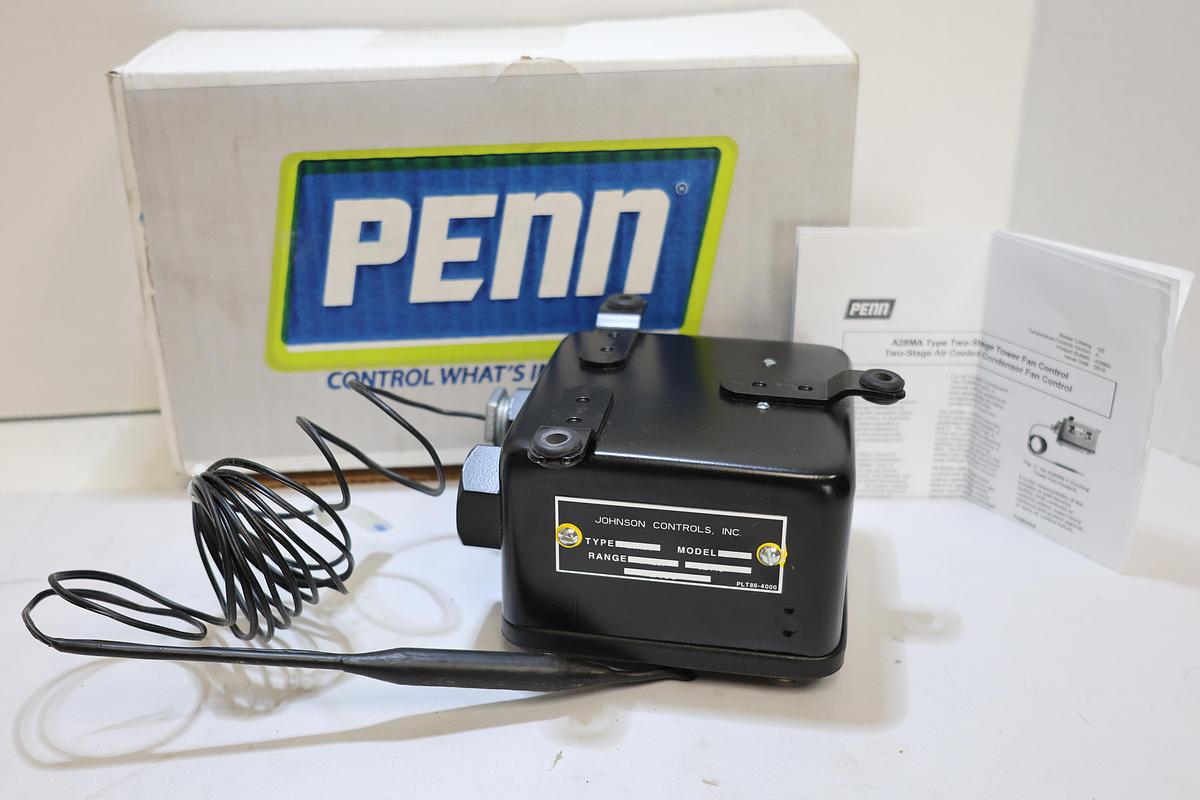 Johnson Controls PENN A28MA Two-Stage Fan Control 40-120°F New NOS