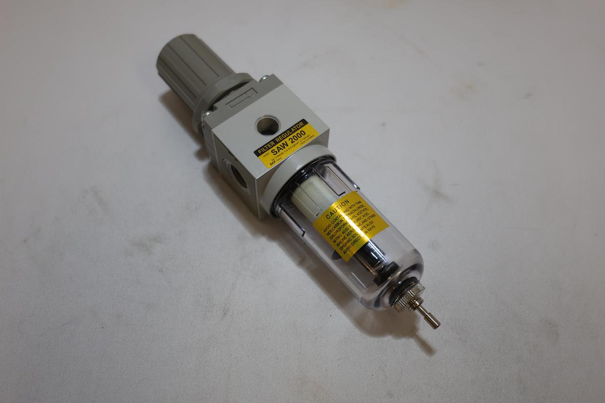 PneumaticPlus SAW2000M-N02BG 1/4" NPT Air Filter Regulator w/ Gauge New