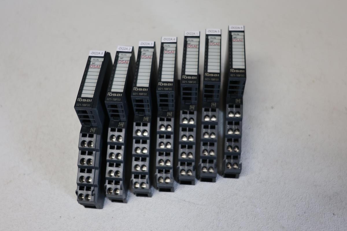 Used (Lot of 7) Osai PM021-1BF00 8 channel– Digital Input Module GHC-16