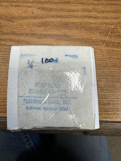 1/4 X 1 ROUND HEAD BRASS RIVETS GHGC-D18