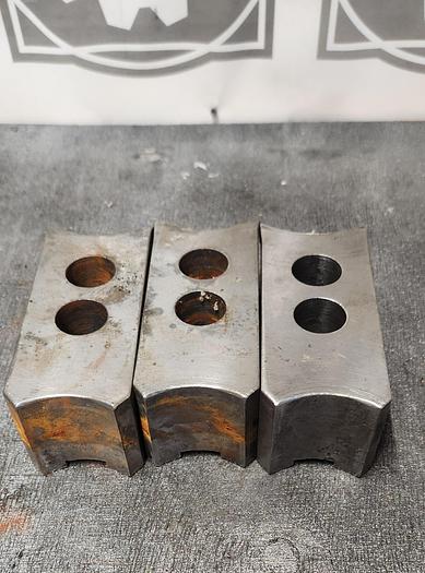 Used ALUMINUM SERRATED SOFT JAWS (set of 3)- GHA-30