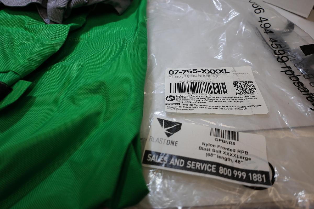 RPB 07-755-XXXXL Heavy Duty Blast Suit 4XL XXXXL New Sealed Bag