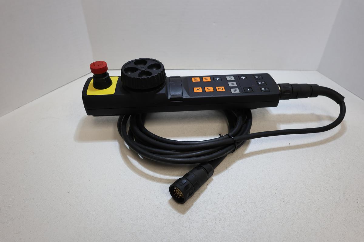 Used Heidenhain HR 410 Handwheel Pendant 16ft Cable 12-Pin Male ID 296469-53