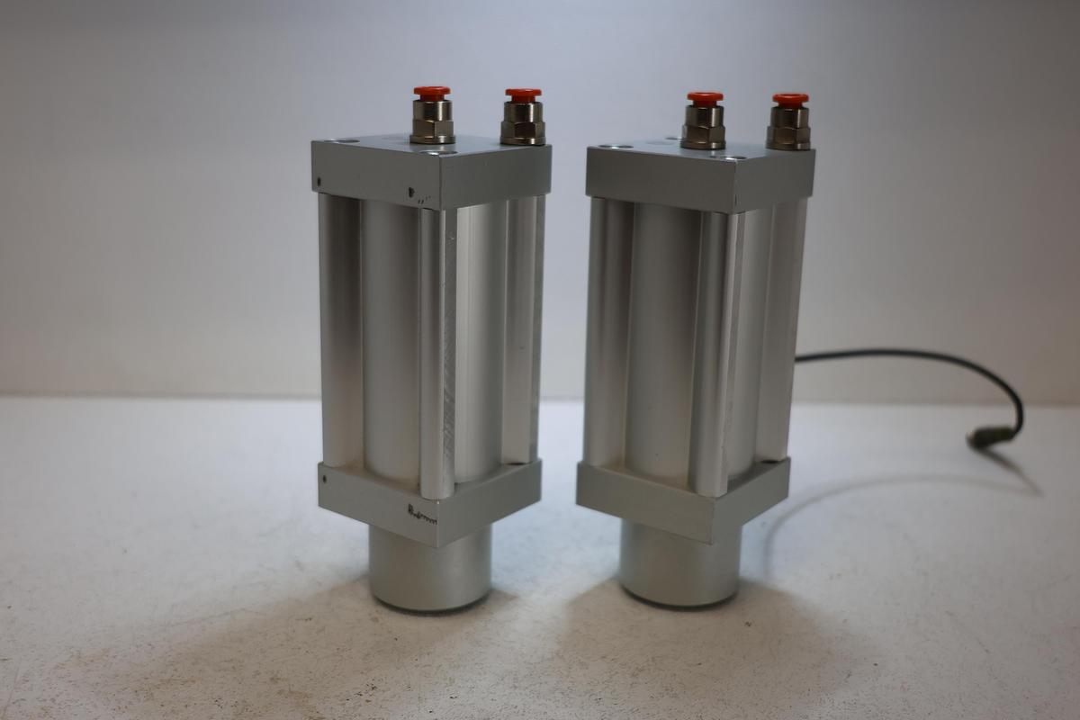 Used Lot 2 Alfa Meccanica Compact Pneumatic Cylinders 40mm Bore 45mm Stroke CMPC Type GHA-186