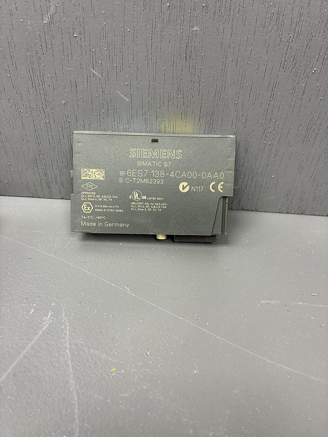 Used (LOT OF 3) Siemens 6ES7 138-4CA00-0AA0 – SIMATIC ET 200S Electronics Base Module GHA-160