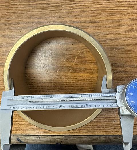 Used 841 Bronze Flanged Bearings 4" Shaft Dia GHA-137