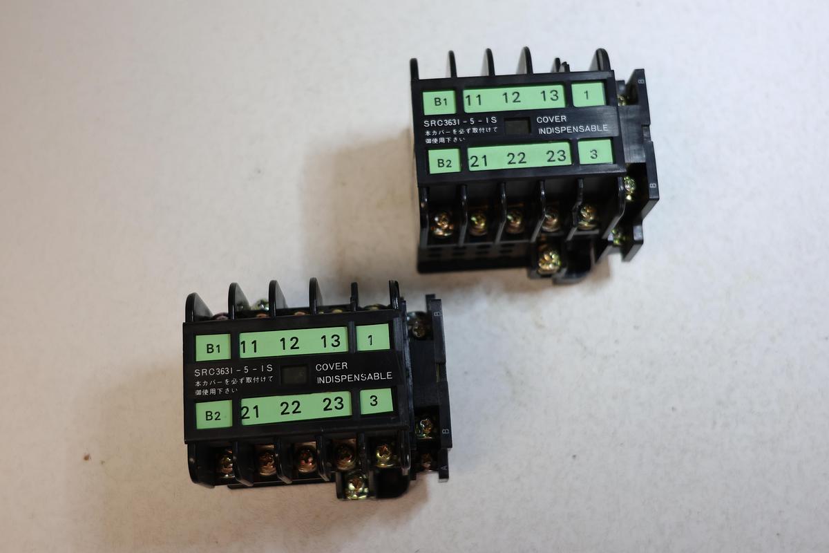 Used FUJI SRC3631-5-1N magnetic contactor 100/100-110V AC 3 Pole (Lot of 2)  GHA-186