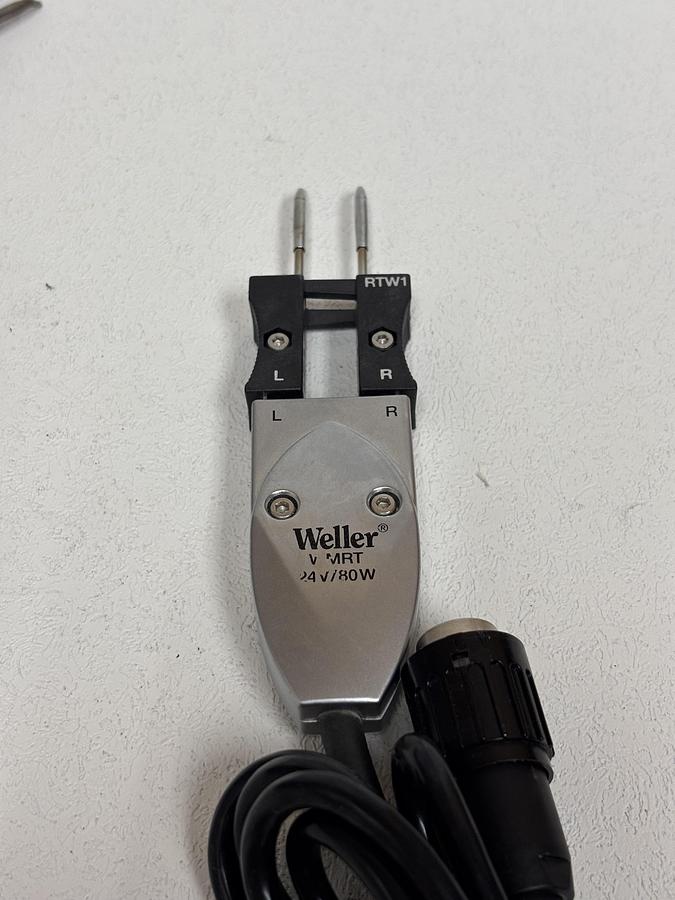 Used (LOT OF 2) Weller WMRT 24V / 80W – Micro Rework Tweezers GHC-31
