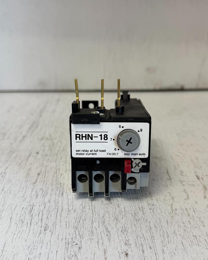Used TAIAN RHN-18-2.5 Solid State Overload Relay – 1.2–5 AMP – 3 Pole GHA-181 