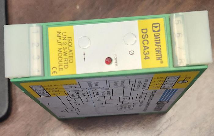 Used Dataforth DSCA34-02, DSCA isolated analog signal conditioning module, out 0-+10V GHGC-D5