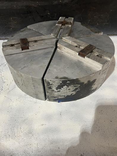 Used Soft Lathe Chuck Jaw: Tongue & Groove 12" OAW, 4" OAH Aluminum - GHB-78